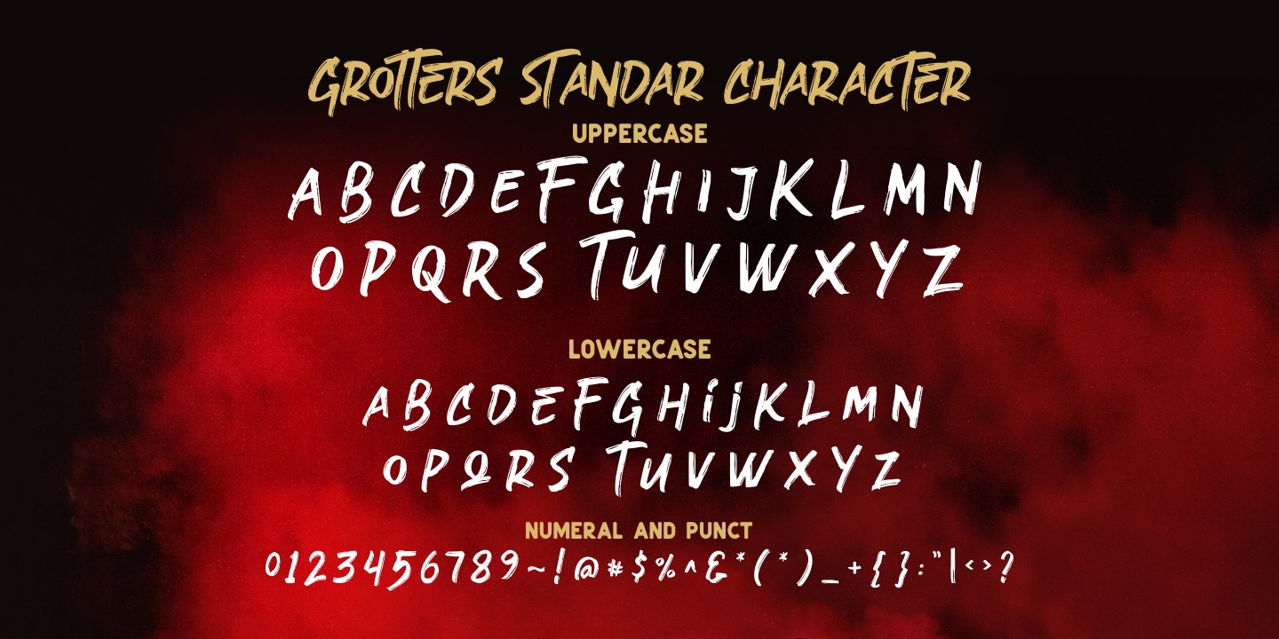 Example font Grotters #3